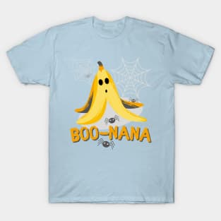 Boo-nana Banana Ghost Halloween Design T-Shirt